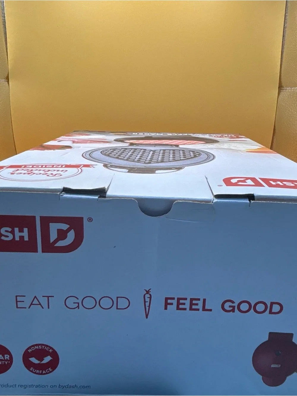DASH Express Heart Waffle Maker 8” Red Nonstick Valentine Breakfast Open Box